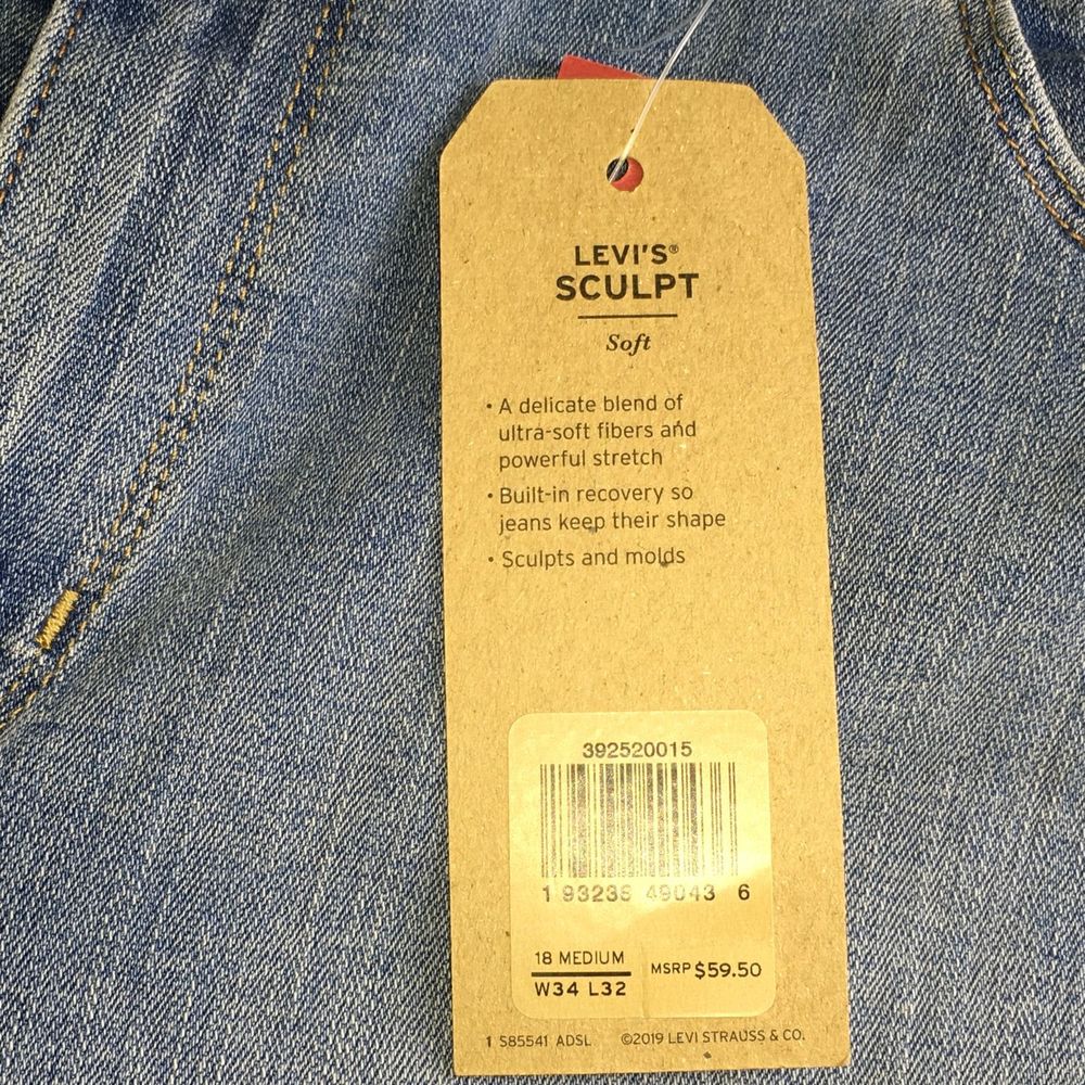 Levi Classic Bootcut Washed Blue Jeans - Picture 8 of 11